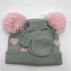 NWT Capelli Hat and Mitten Set Size 0-6 Months